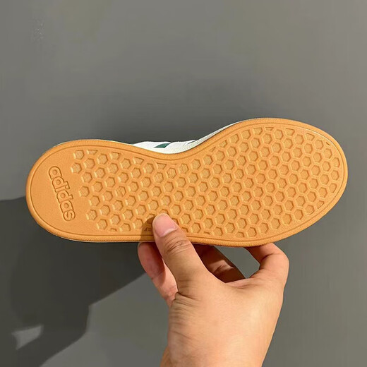 阿迪达斯 （adidas）休闲鞋男鞋女鞋2025新款夏季运动鞋Grand Court低帮板鞋IE4595 IH6187绿色翻毛皮鞋面 36
