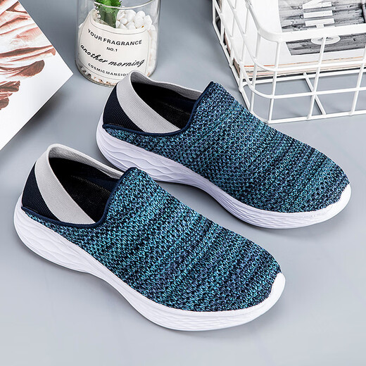 Four Seasons Old Man Shoes Mesh Breathable Large Taille chaussures de marche Two-Wear One-Pin-One Stepping Chaussures Parents chaussures talon Toe Toe Half Slippers Xe-9901 All Black 42