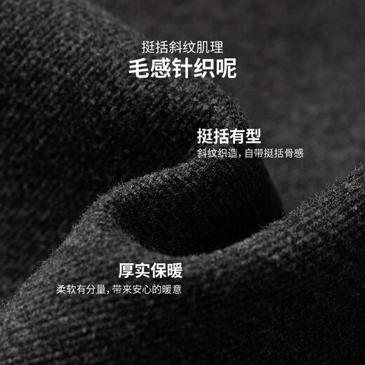 Chuyu Woolen Jacket Women's 2025 Winter New Stand Collar Retro High Intelligence Jacket Loose Top Jacket Black Gray L