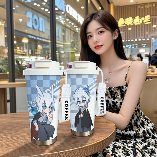 Chengliu Light Meets Sky Peripheral Thermos Cup White Bird Shota Bookworm Wizard High-Precision Cartoon Large Capacity Girl Water Cup KFB3892