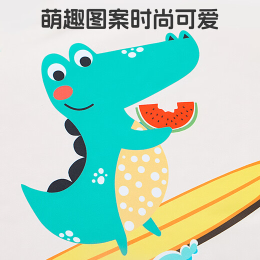 Swimbobo children's swimsuit men's split long-sleeved swimsuit beginner equipment cartoon crocodile split long-sleeved swimsuit 90
