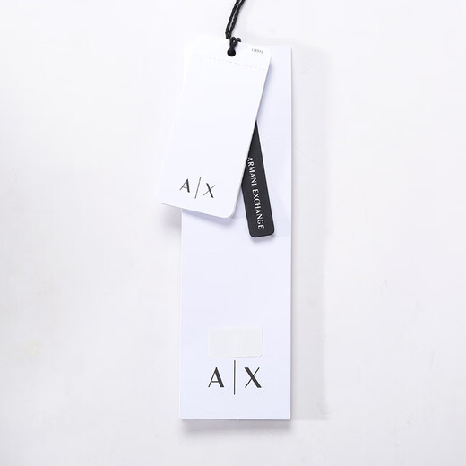 【二手99新】未使用 阿玛尼AX 男士宽松版休闲牛仔短裤五分裤 XM000658 AF13077 MB001 深蓝色小AX刺绣 29