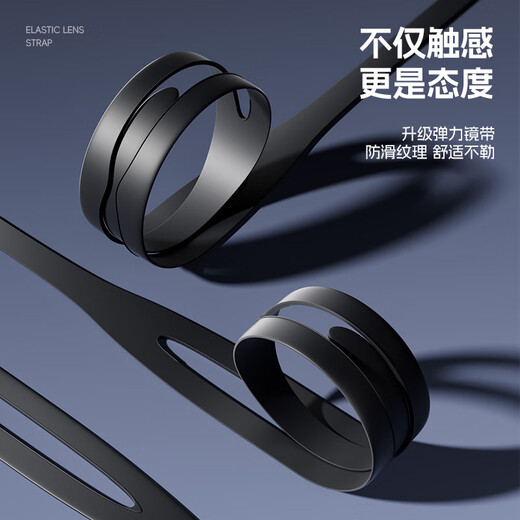 Li Ning (LI-NING) swimming goggles for men and women high-definition anti-fog swimming goggles for adults myopia swimming goggles and swimming cap set 55-808 black myopia 350 degrees