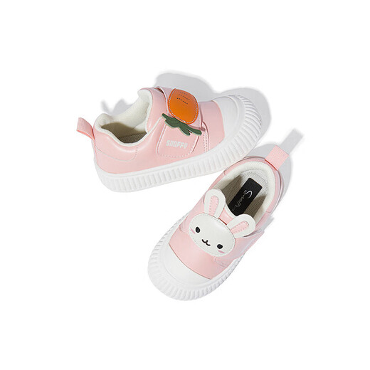 Snafy Baby Toddler Shoes 2025 Spring and Autumn New Children's Shoes Little Girls Non-Slip Girls' Single Shoes Angora White 21