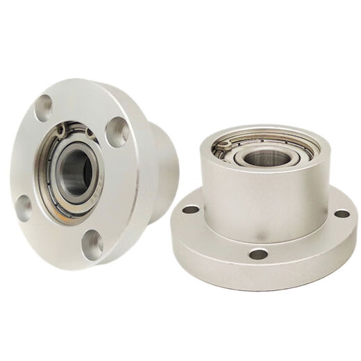 Bearing seat assembly with seat bearing round flange double bearing shaft bearing fixing seat aluminum alloy BGRBB bearing inner diameter 6626ZZ length 25 round type