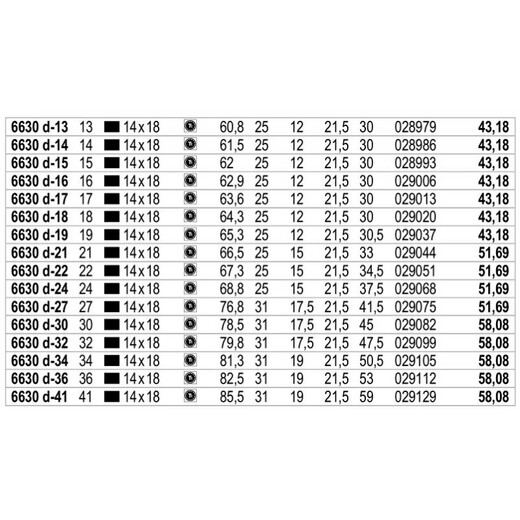 Cabezal de llave de anillo de enchufe de hazet 6630d-16 17 21 19 Cabezal de torque original 6630d-13 4-6 semanas 14x18 Cabeza cuadrada