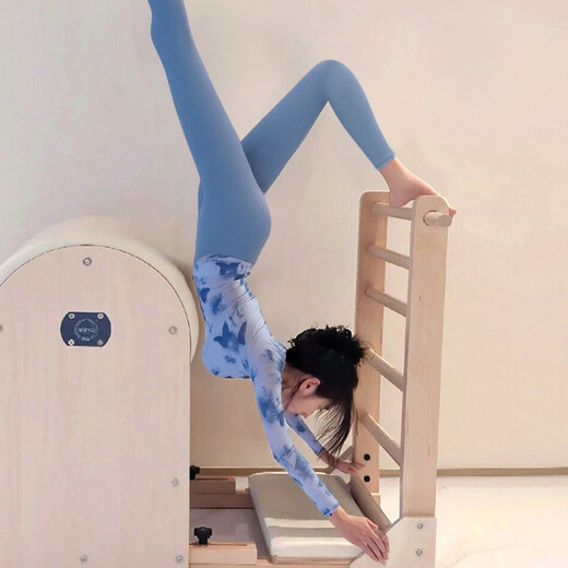 Shuangxiu super-good-looking yoga suit for women, new Chinese style long-sleeved and beautiful Pilates training suit, sports and fitness top, ink green top + matcha green pants L 110-120