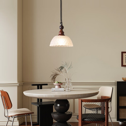 
Dingyin French cream style bedroom bedside chandelier retro creative atmosphere restaurant bar lamp middle age wasaki style lamp [9227] ordinary style - three colors to change light
