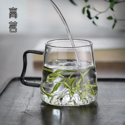 Sanqi Tiger Glass Cup Haushalt große Kapazität Wasser Tasse Hochtemperaturbeständiger Sommer Dicked Berg betrachten Grüne Tee Tasse kreativer Trinkwasser Tasse 9195 Bergsteigerbecher 4