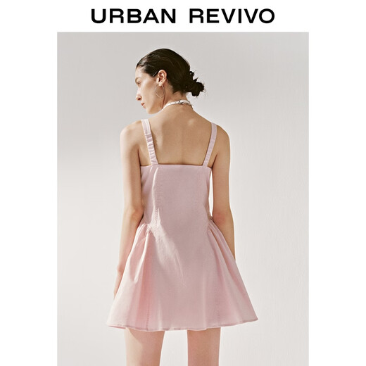 Ur2025 Automne Nouveaux vêtements pour femmes Tempérament classique Commutant Robe sans manche en taille haute Uyy750104 Gouache (cou bas) S
