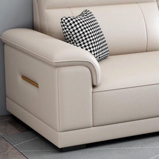 
Jianxin genuine leather sofa living room 2025 new small apartment straight-row sofa three-person modern simple leather sofa 966