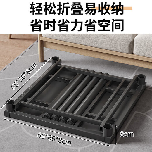 Fire table square household winter coffee table with cloth cover folding dining table electric grill stove heater table 86cm (shelf + table top + winter warm sun cloth cover + leather cover + clothes drying rack)