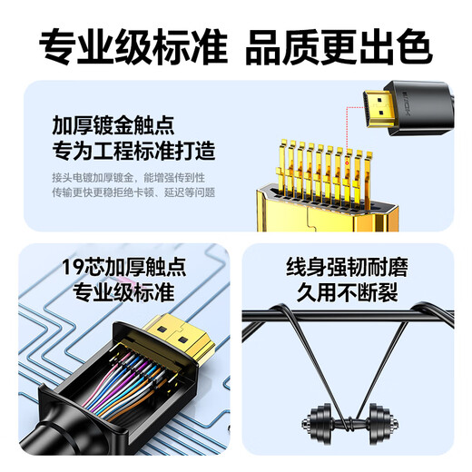 Shengwei (shengwei) HDMI cable version 2.0 computer TV 4K high-definition cable 3D video cable notebook external set-top box projector display cable 1.5 meters AHH3015G