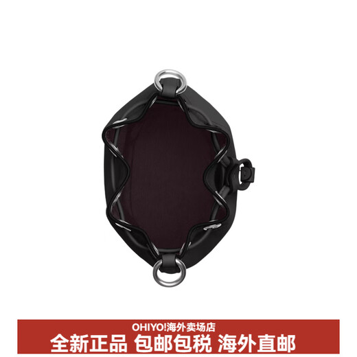 Coach bucket13 cordon scellé scelled sac poignée épaule sac crossbody sac mini-argent en argent en argent de base de la femme noire (sac + sac à poussière)