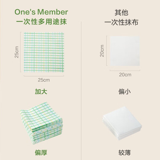 Member Store No. 1 disposable multi-purpose rags 120 pieces OM scouring pad household thickened large dishwashing cloth kitchen supplies