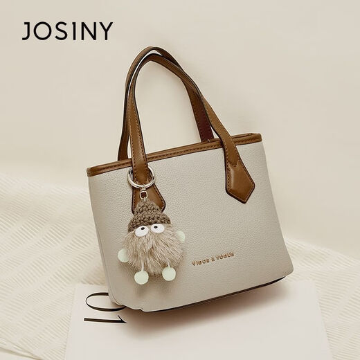 JOSINY high-end light luxury popular bucket bag new versatile fashion shoulder crossbody bag handheld small bag women's bag black