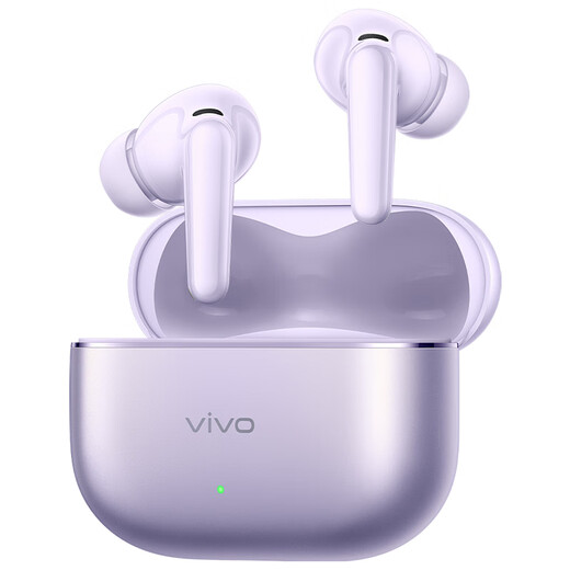 Vivo TWS 5, slightly smoked purple, 60dB deep sea smart noise reduction, cross-ecological seamless three-connection, four-mic adaptive active noise reduction, Bluetooth headset