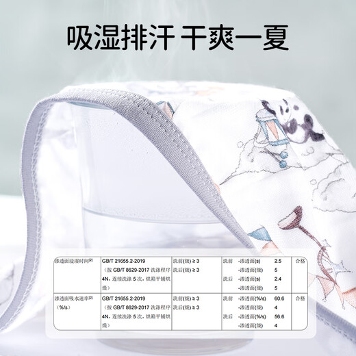 OUYUN swaddle newborn anti-jump swaddle baby thin quilted swaddle single bamboo cotton gauze swaddle baby flower and bird 80