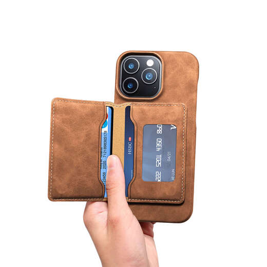 Shitong geeignet für iPhone16e Mobiltelefon Hülle Apple 15Promax Split Magnetic Card Bag Mobiltelefonkarte 16Plus Wireless Ladekartenbeutel 15 Schutzhülle Schwarzes iPhone 15