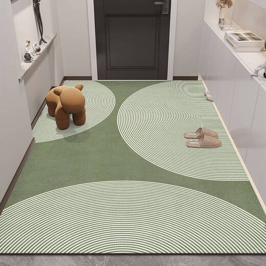Yonghuan Grüne Eingangstürbodenmatte Eingangsmatte Mattenmatte Anti-Schlupf-Matte Thin Style Home Ausschnitt neuer Stil TPR-3878 Anzahl von 1 Teilen 120-120 cm