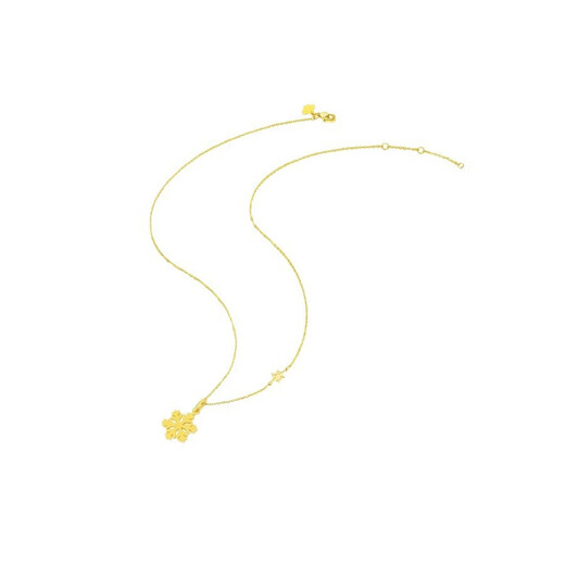 Dewey Fan gold-wrapped 999 pure gold pendant G24k gold sparkling small snowflake commuting pendant clavicle necklace for girlfriend Snowflake necklace (gold layer is thicker)