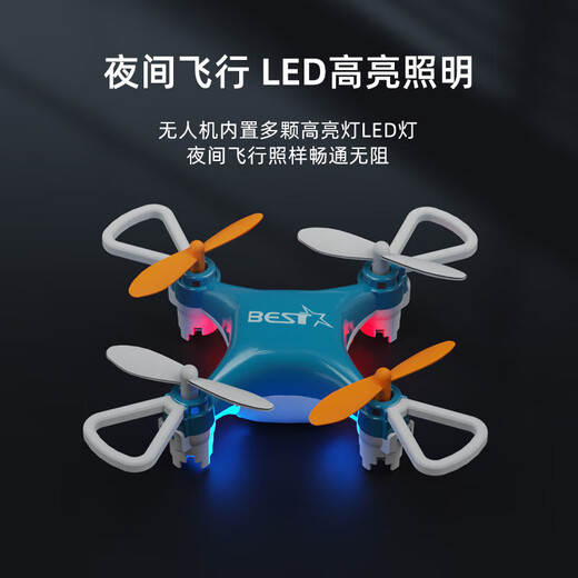 Mini Control remoto de juguete de drones Aeronave de mano altura fija de altura de quadcopter Modelo de helicóptero Sky Blue
