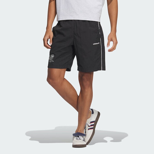 阿迪达斯 （adidas）运动裤男裤夏季新款三叶草休闲裤梭织透气五分裤短裤JP1416 JP1415黑色 迪士尼联名 3XL