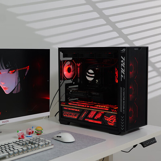 ASUS AMD Ryzen R7 9800X3D/RTX5080/RX9070XT barebone independent graphics card computer e-sports game assembly machine family bucket office desktop DIY host R7 9800X3D丨RX5070TI 16G