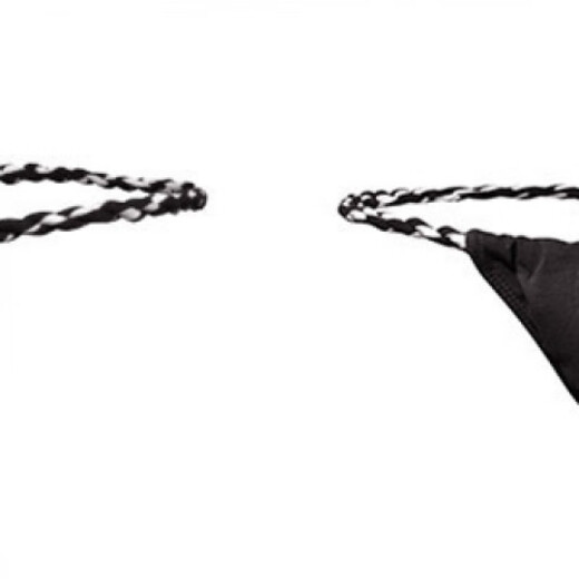 Low-waisted thong sexy underwear gay men's underwear embroidered Japanese cotton sumo pants sexy small panties XL European size (2.5-2.8 feet) black thong