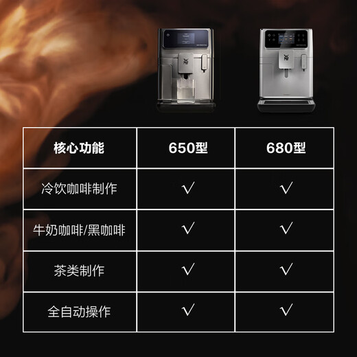 WMF [National Subsidy] Fully Automatic Coffee Machine 680 Cold Brush Original Imported Home Touch Screen Operation No need to disassemble Deep Cleaning