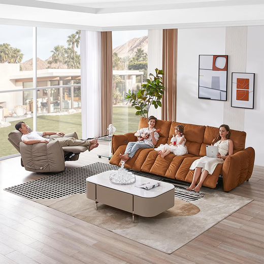 CHEERS offline store style first class modern fabric electric sofa 12001 sunset comic
