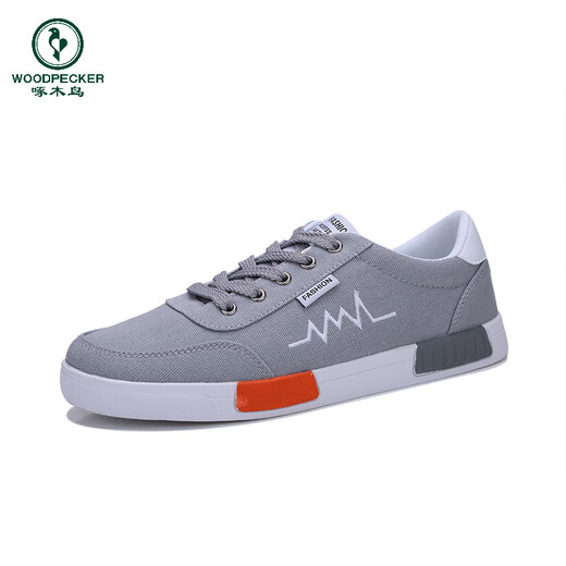 Woodpecker autumn men's shoes 2025 new trendy canvas shoes for men's sports shoes high-value casual shoes trendy shoes low top 6636 off-white 43