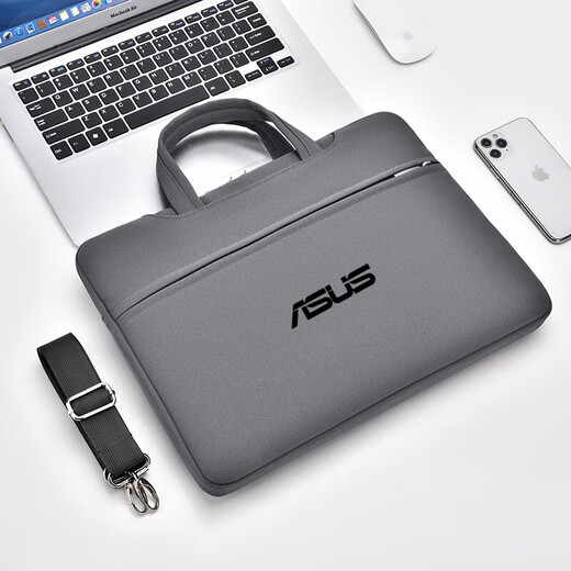 Lesen Sie Asus Fearless 16/14-Zoll-Laptop-Tasche Lingyao 14 schockdes Tasche Eine Bohne 14 Handtasche wasserdichte Pro 677 Gray [Weißes Etikett] 16-Zoll