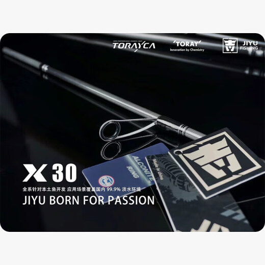 吉渔X30路亚竿碳素枪柄直柄远投虫竿快调轻量高强度 682m C 枪柄2.03m(野钓深水轻障