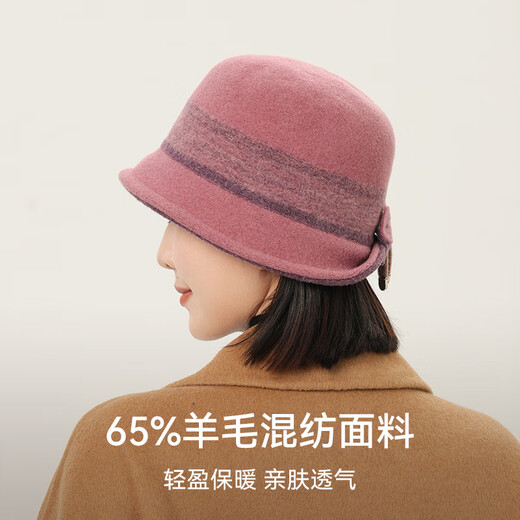 Shanghai Story 2025 New Hat Wool Basin Hat Women's Fisherman Hat Thickened Warm Retro Ear Protection Gift Box Xiquan Velvet Sand-Beige Adjustable (53cm-57cm)
