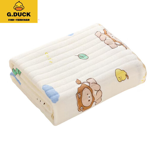 G.DUCKKIDSGDUCKKIDS baby quilt spring and autumn pure cotton newborn bag single newborn baby quilt quilt quilt warm swaddle warm beige lace angel bear