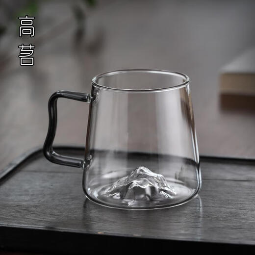 Sanqi Tiger Glass Cup Haushalt große Kapazität Wasser Tasse Hochtemperaturbeständiger Sommer Dicked Berg betrachten Grüne Tee Tasse kreativer Trinkwasser Tasse 9195 Bergsteigerbecher 4