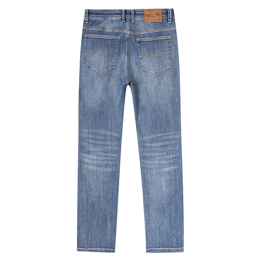 Bosch Fort counter jeans for men's spring and summer loose straight pants versatile extended trousers elastic casual washing trend blue regular 15619 29 (29)