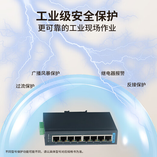 ADVANTECH (Advantech) 8-port industrial-grade switch 8 100M electrical ports -10~60 wide temperature unmanaged switch EKI-2528-BE