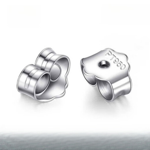 Nilan Fat Donglai same style pt950 platinum earplugs PT950 earrings ear stud accessories DIY platinum earplugs women's lace lace@single