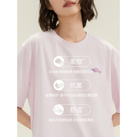 
Hengyuanxiang couple pure cotton pajamas for women short-sleeved shorts cool summer thin men casual outdoor wear suit men 16751 M