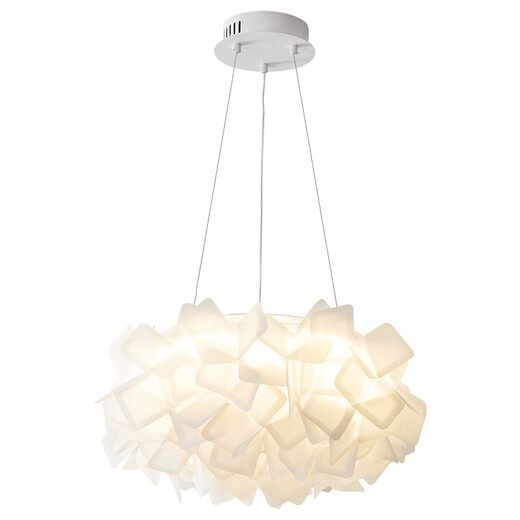 Hoshizawa Italienisch Designer Schlafzimmer Kronleuchter moderne einfache Blütenblatt-Schlafzimmer-Lampen-Creme-Wind Romantic Girl Room Lampe Jd9277-73 Deckenleuchte weiß 36W ohne Aurora