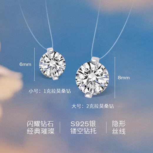 DR. DARLING Mermaid's Tears Moissanite Diamond 925 Silver Necklace for Women 2025 New Light Luxurious Clavicle Chain Birthday Gift for Girlfriend Moissanite Diamond Necklace-1 Carat SF Express, Engraving