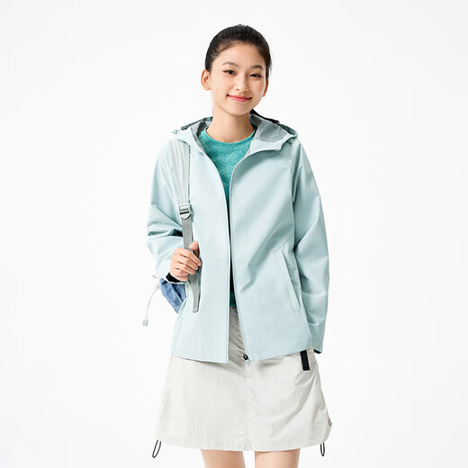361 Chaqueta para mujeres en la pantalla de lluvia de otoño deportes impermeables y chaqueta con capucha suelta al aire libre casual 662534601-2