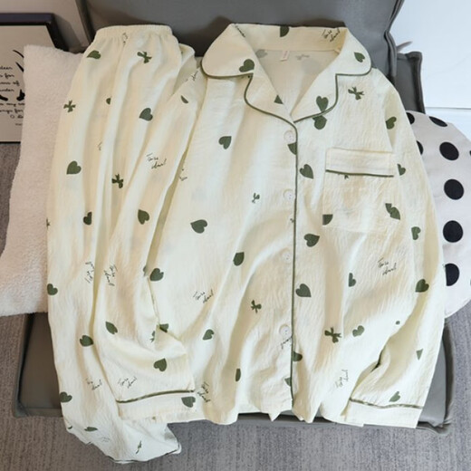 
S.SOFEA cloud cotton cat pajamas women's long-sleeved Japanese cute home clothes set 826# black and white cat 175 L