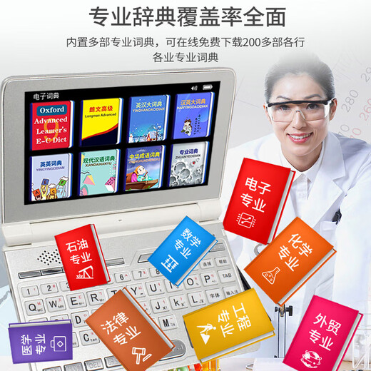 Kuaiyitong Student English Electronic Dictionary Learning Machine for Primary School Junior High School Students Offline Back-Looking Word Artifact Longman Advanced English-Chinese Bilingual Dictionary Translator No Games Can Be Taken to School Space Silver HD Screen Upgraded Version 32G Longman Enhanced Version Added New Primary-Junior-High-Level Listening