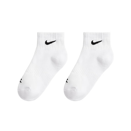 NIKE NIKE 3BRAND 3 pairs of men's and women's medium socks 2025 winter new youth sports socks bright white 7-9 years old 7/9 suitable for sizes 36-38