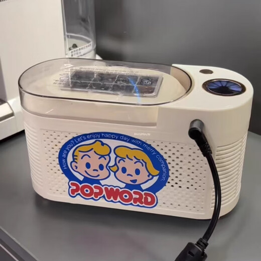 Tansilong Home Mini Desktop Small Ice Maker Convenient Dormitory Office Camping Car Cube Ice Automatic Ice Making Box Taro Purple Standard Power Supply 12V + Car Power Supply 1L