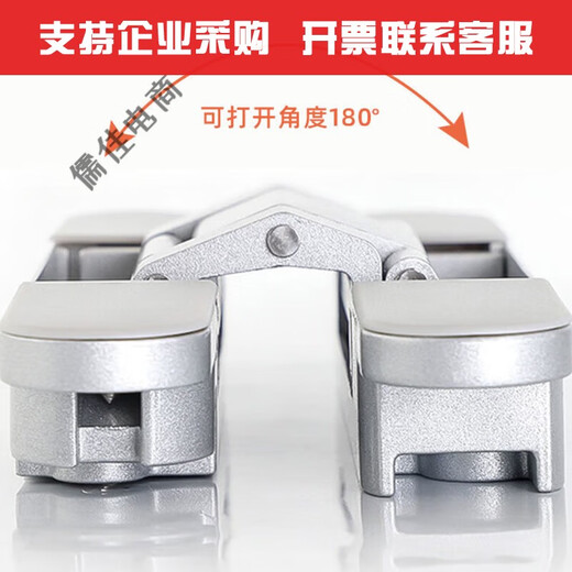 XMSJ定制隐形门合页隐形暗门铰链暗藏可调十字木门外开隐藏门合页 锌合金黑金色FT-9905锁体 隐藏铰链(单只价)