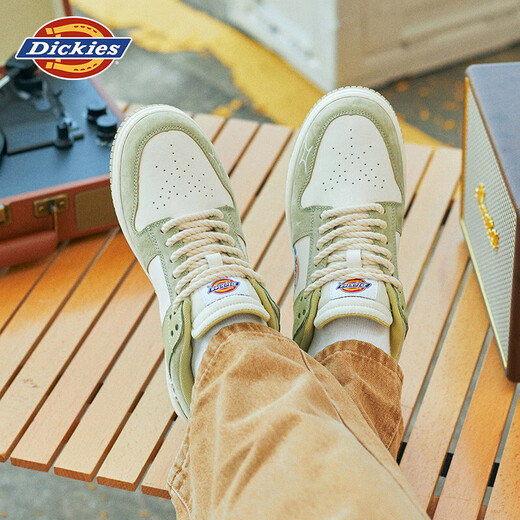 Dickies男鞋低帮板鞋透气百搭潮流休闲鞋男休闲鞋 牛油果绿 41 
